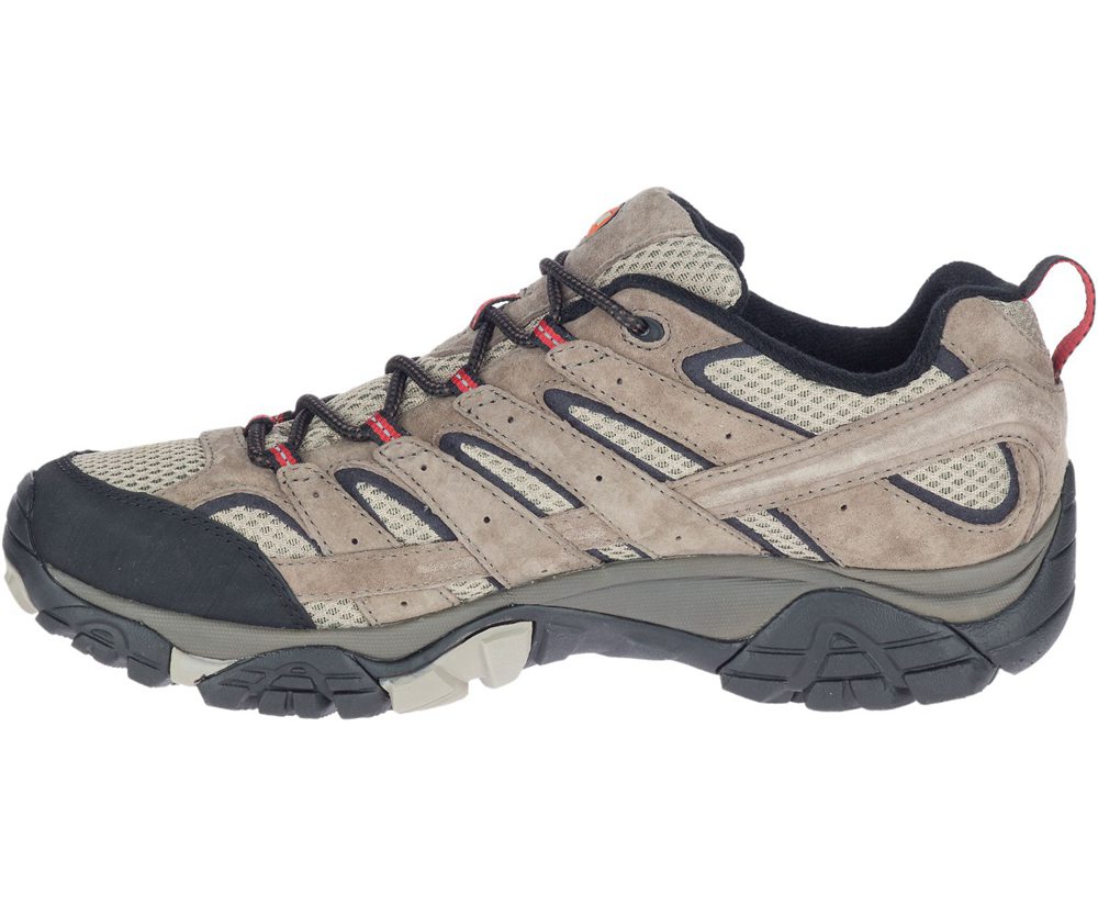 Buty Trekkingowe Merrell Męskie Brązowe - Moab 2 Ventilator - 729538-PRI